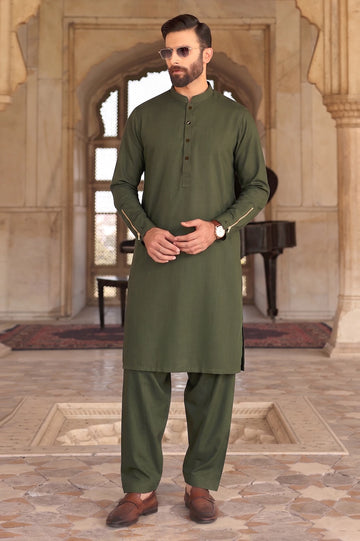Green Wash & Wear Shalwar Kameez
