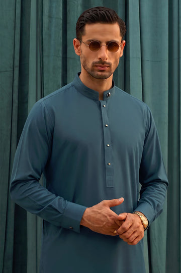 Green Wash & Wear Shalwar Kameez