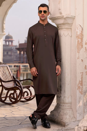 Burgundy Wash & Wear Shalwar Kameez
