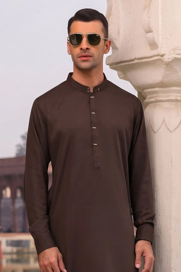 Burgundy Wash & Wear Shalwar Kameez