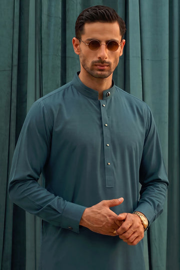 Green Wash & Wear Shalwar Kameez