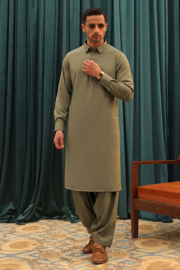 Light Green Wash & Wear Shalwar Kameez