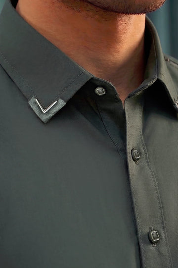 Grey Wash & Wear Shalwar Kameez