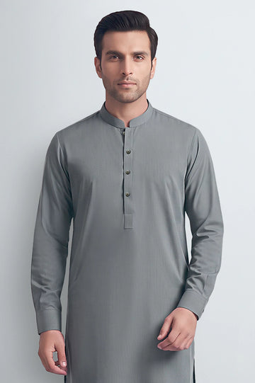 Grey Wash & Wear Shalwar Kameez