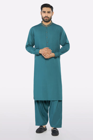 Sea Green Wash & Wear Shalwar Kameez