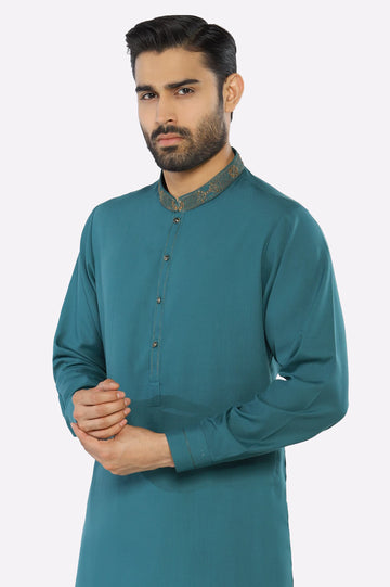 Sea Green Wash & Wear Shalwar Kameez