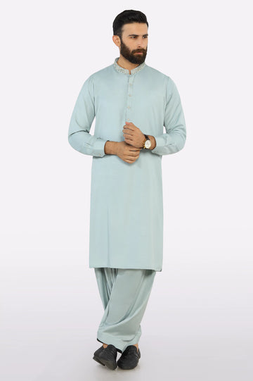 Light Green Wash & Wear Shalwar Kameez