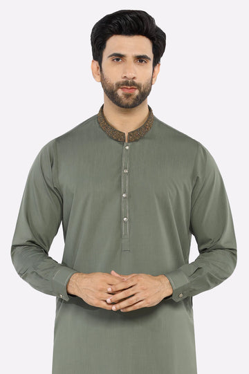 Green Wash & Wear Shalwar Kameez