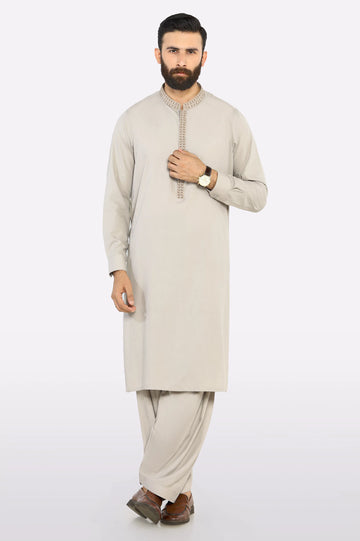 Beige Wash & Wear Shalwar Kameez