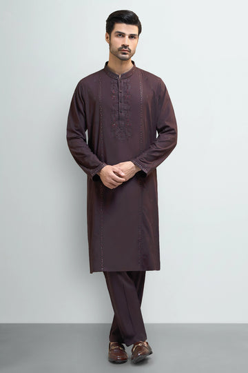 Bargundy Wash & Wear Kurta Pajama