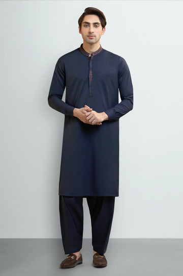 Blue Wash & Wear Fabric