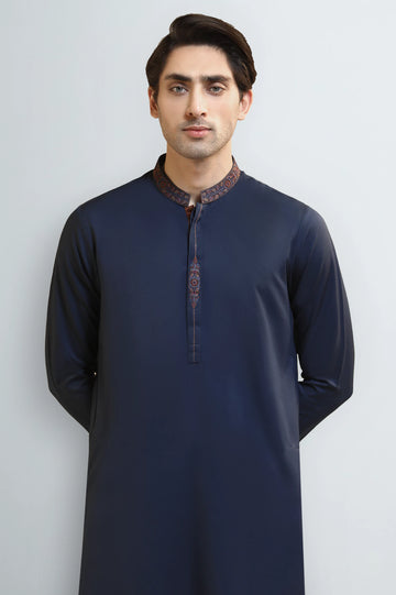 Blue Wash & Wear Fabric