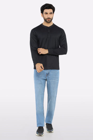 Black Full Sleeves T-Shirt