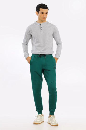 Sea Green Casual Knitted Trouser