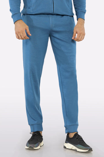 Blue Casual Knitted Trouser