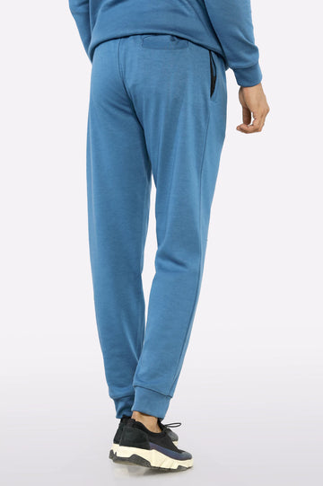 Blue Casual Knitted Trouser