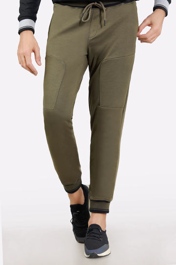 Olive Casual Knitted Trouser