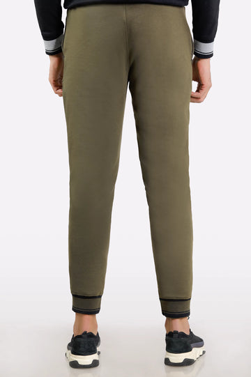 Olive Casual Knitted Trouser