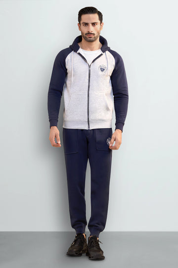 Men's Colorblocked Full-Zip Hoodie