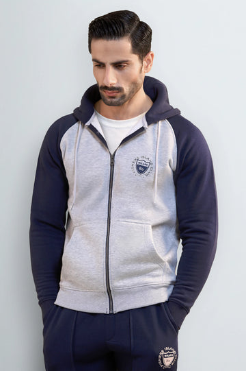 Men's Colorblocked Full-Zip Hoodie
