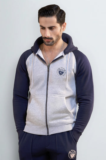 Men's Colorblocked Full-Zip Hoodie