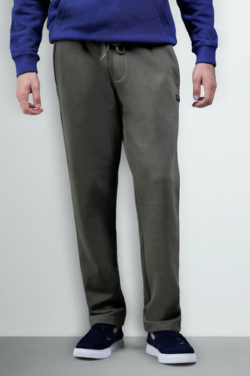 Olive Causal Knitted Trouser