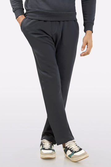 Charcoal Casual Knitted Trouser