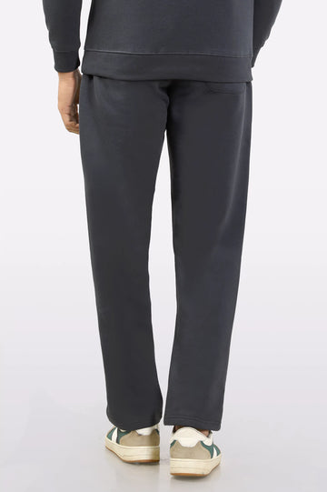 Charcoal Casual Knitted Trouser