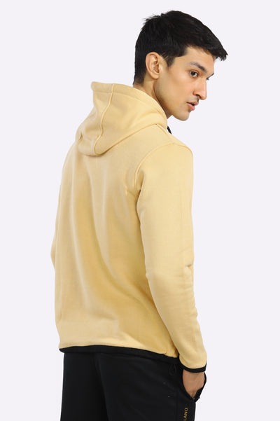 Classic Mens Pullover Beige Hoodie