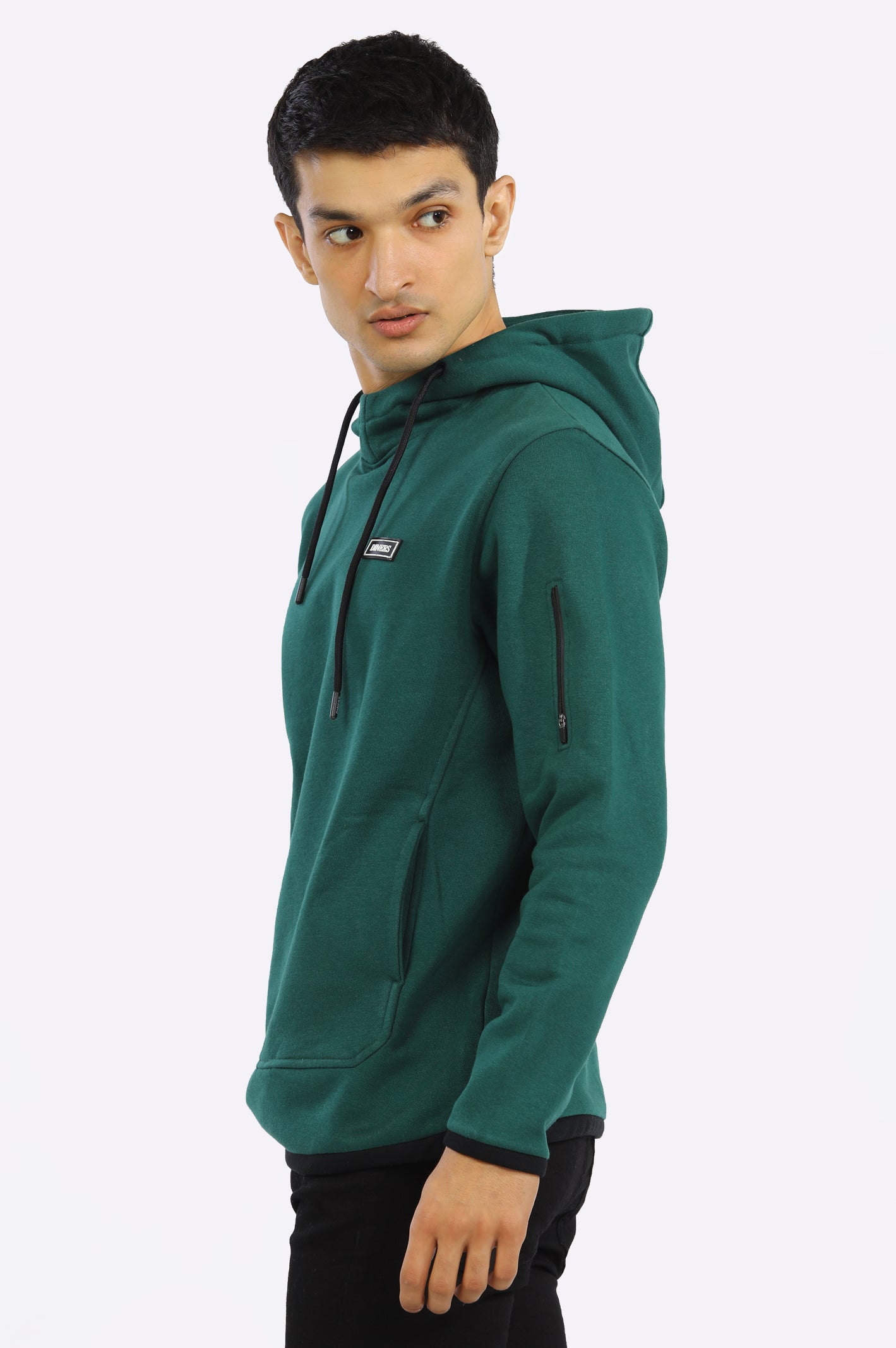 Classic Pullover Men Heather Green Hoodie