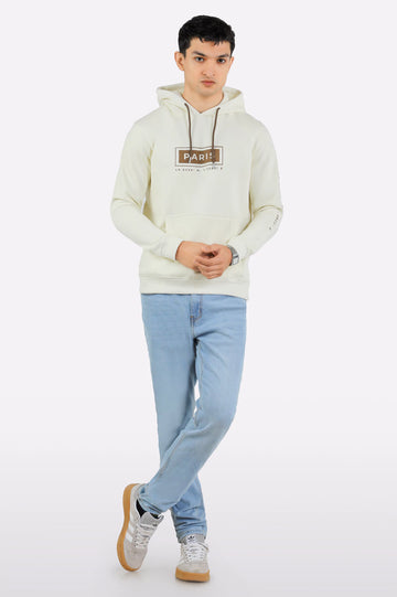 Off White Graphic Pullover Hoodie