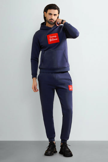 Navy Blue Pullover Hoodie