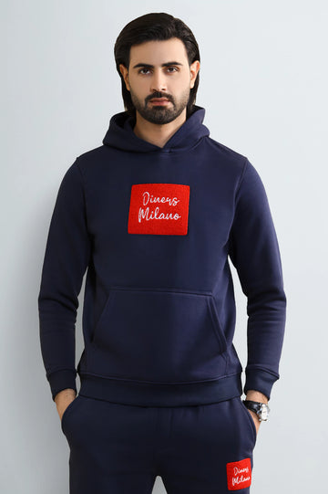 Navy Blue Pullover Hoodie