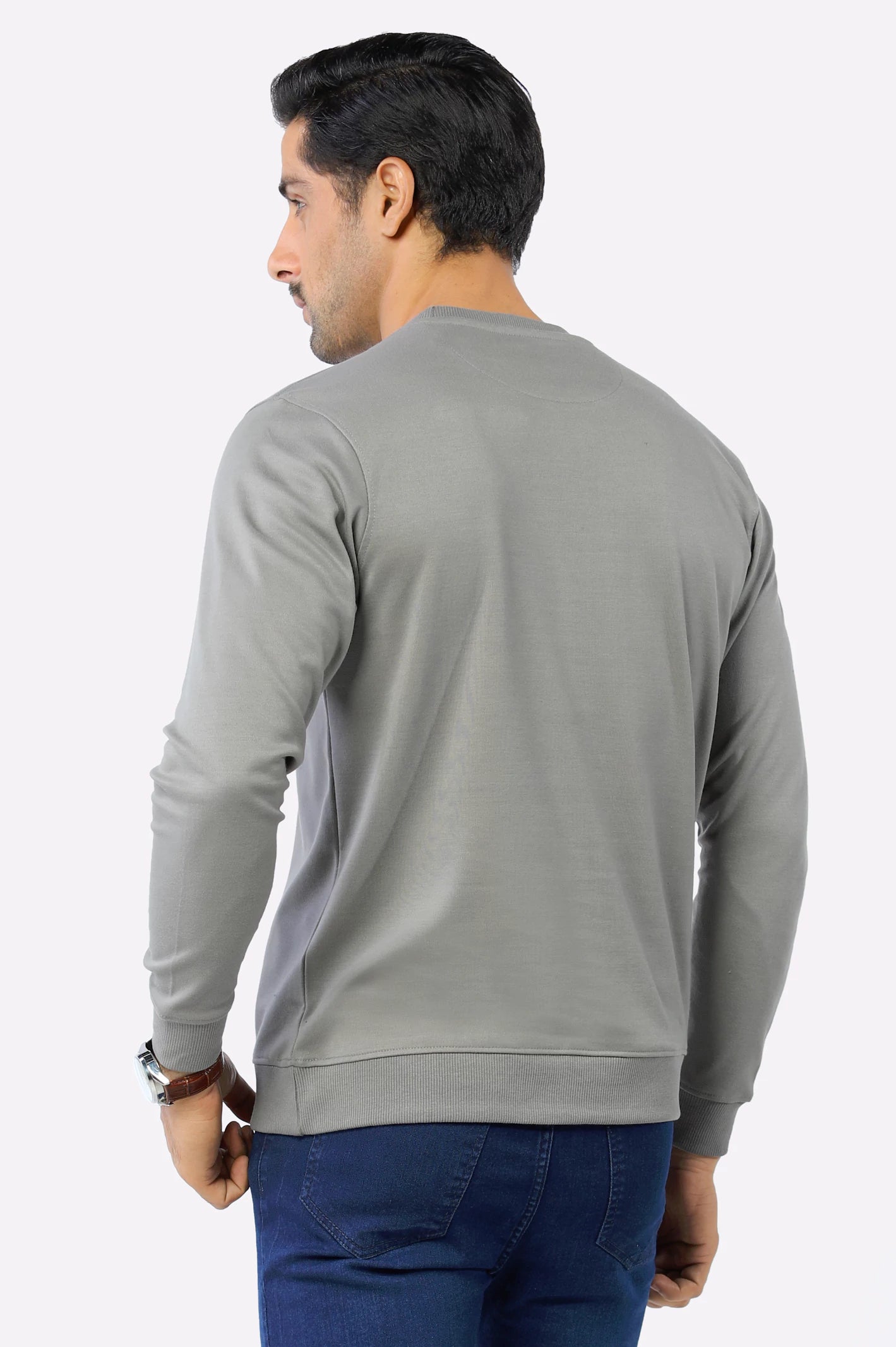 Grey Basic Sweatshirt From Diners