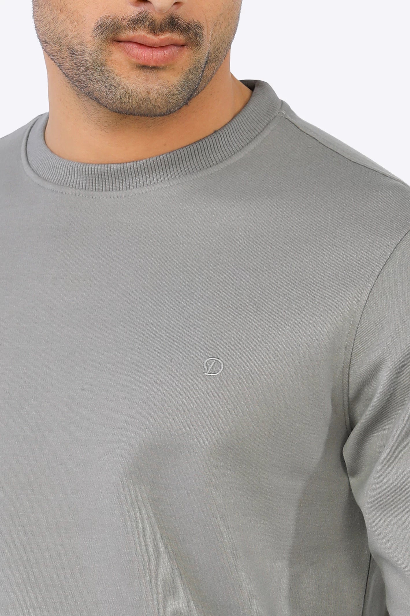 Grey Basic Sweatshirt From Diners