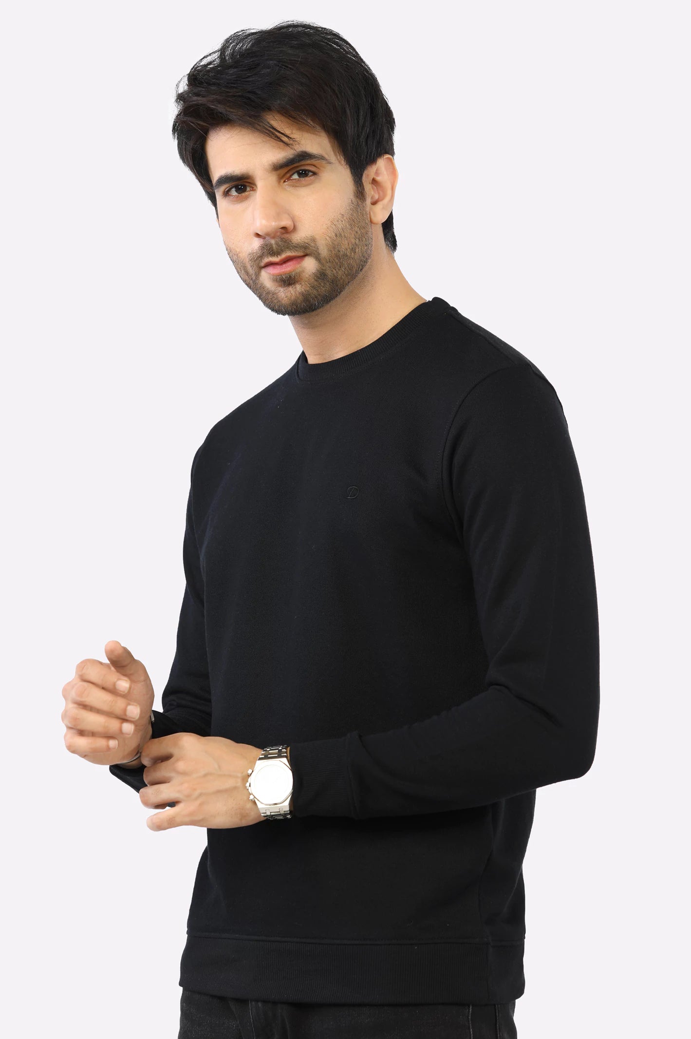 Black Basic Sweatshirt From Diners