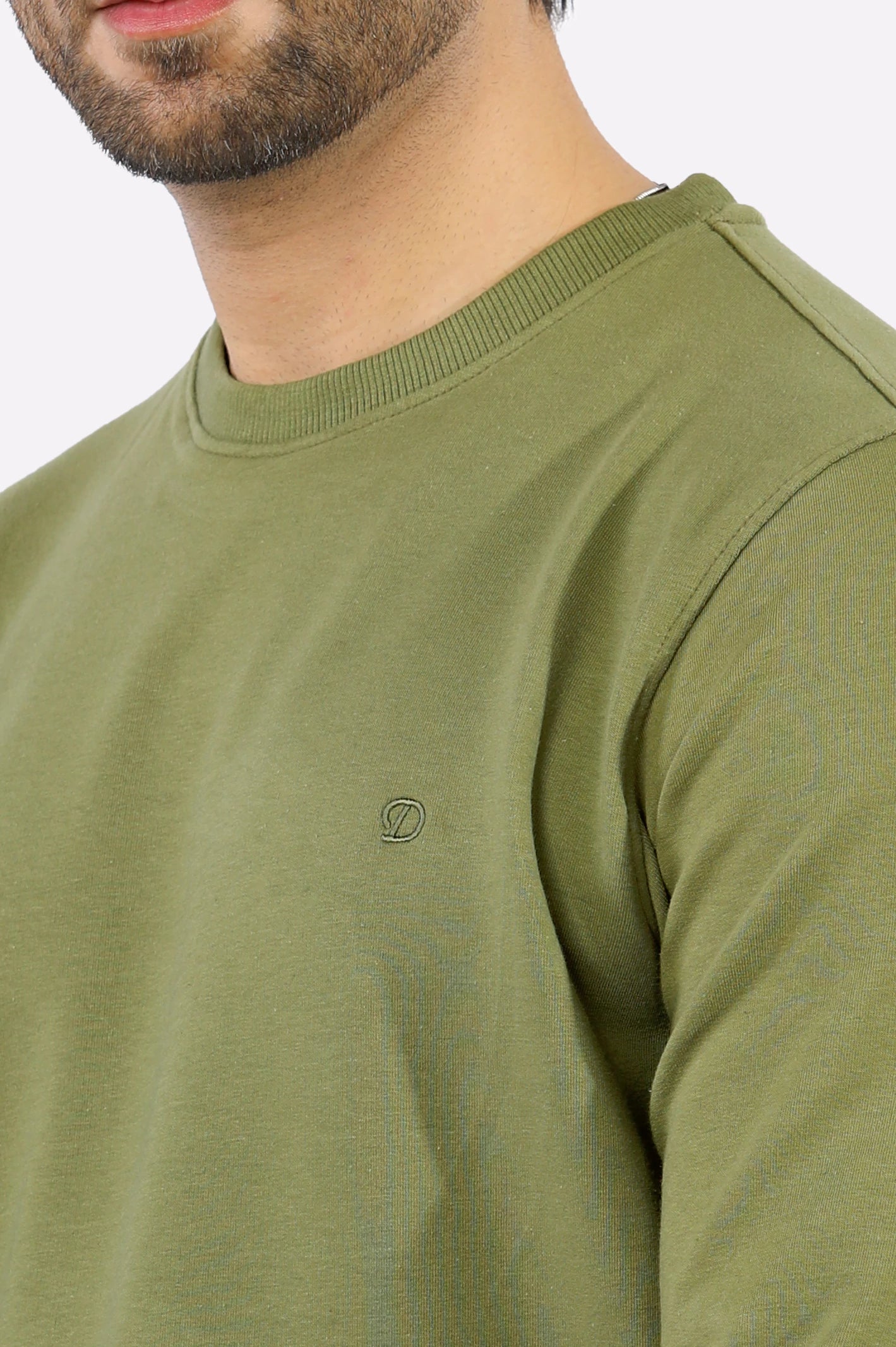 Khaki Basic Sweatshirt From Diners