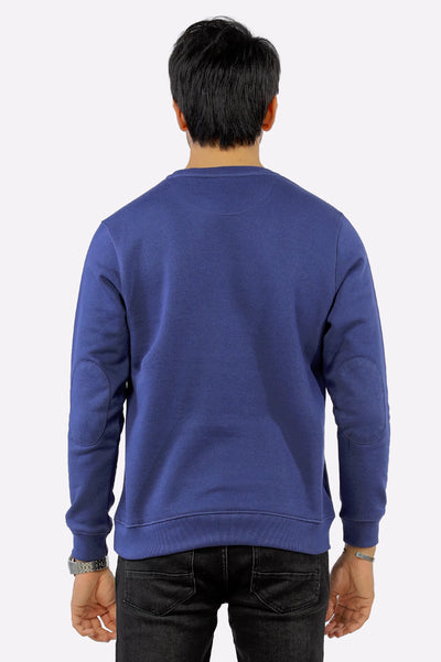 Navy Blue Basic Sweatshirt From Diners