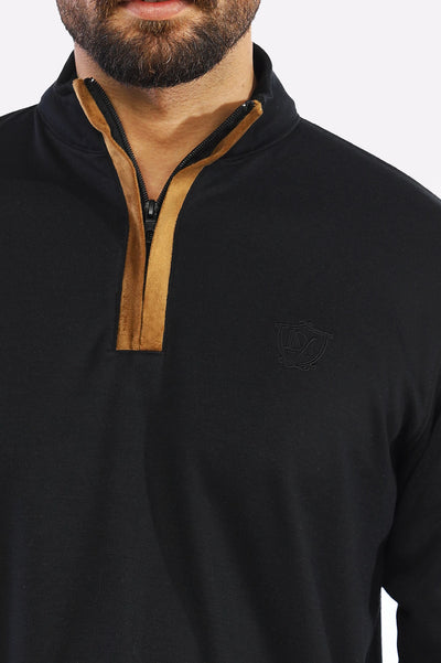 Casual Black Sweatshirt for Men