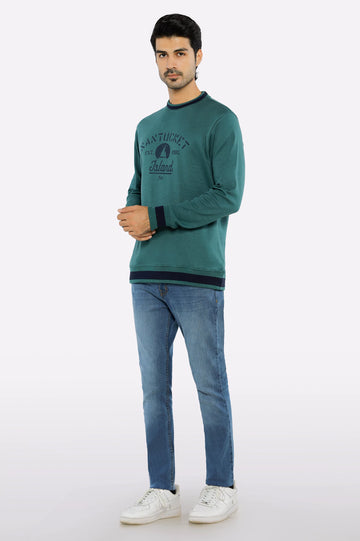 Green Graphic Sweatshirt