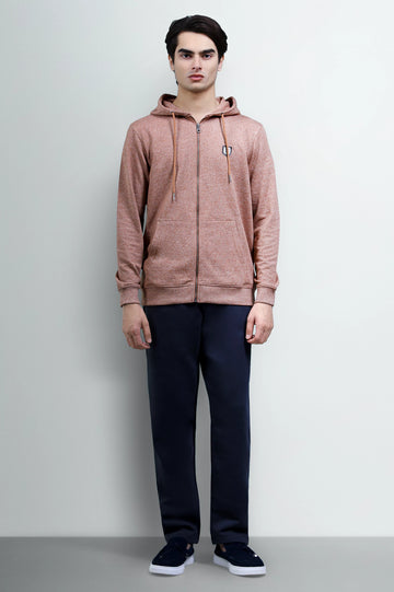 Brown Zipper Hoodie