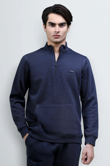 Charcoal Quarter Zip Sweatshirt