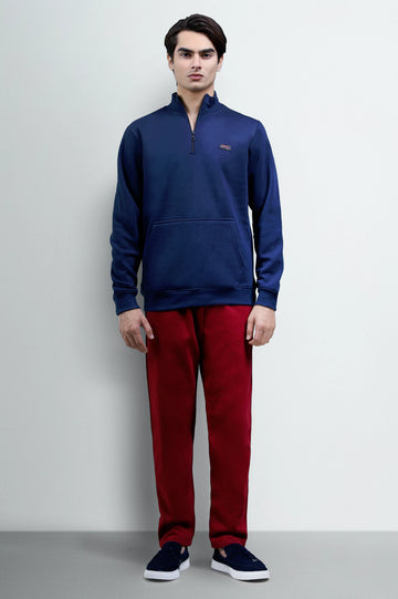 Navy Quarter Zip Sweatshirt