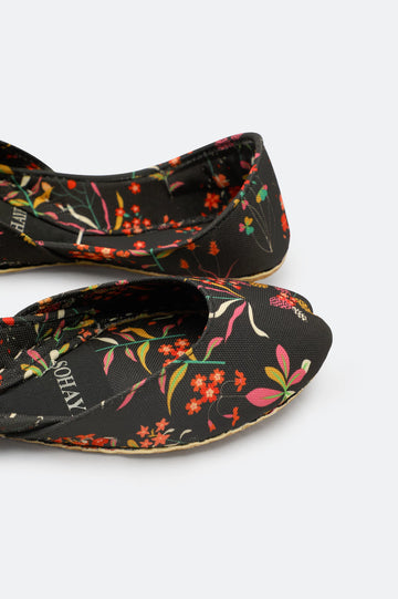 Black Ladies Casual Khussa