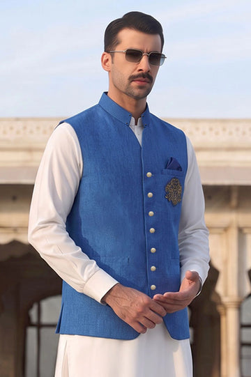 Teal Blue Waistcoat