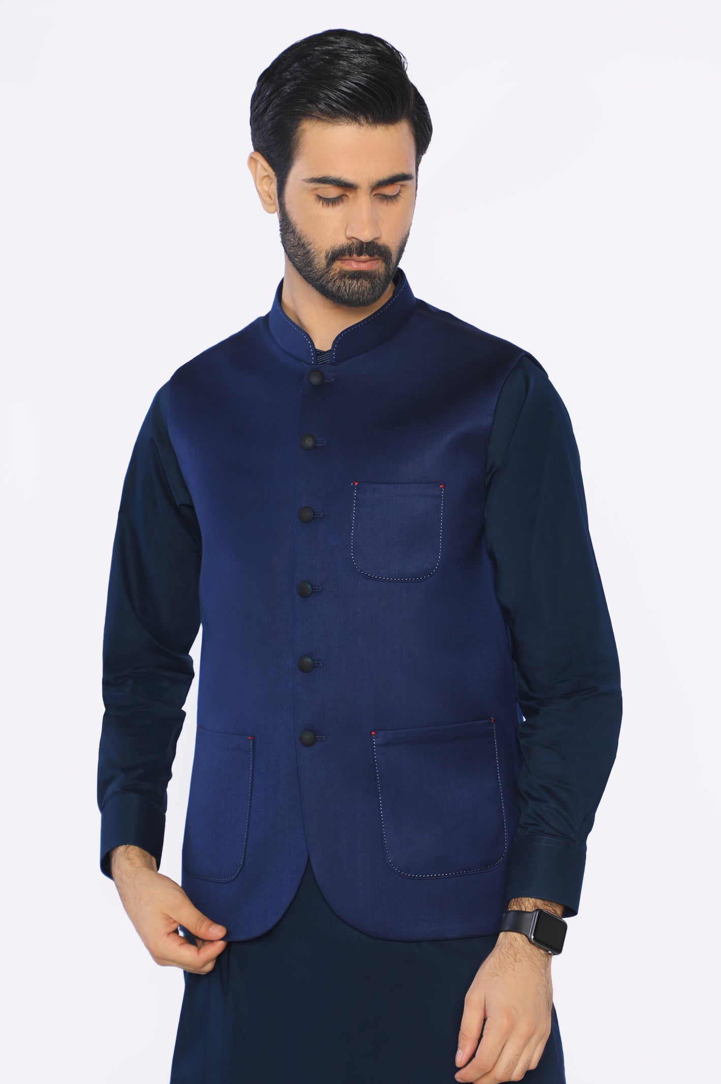 Navy Blue Waistcoat From Diners