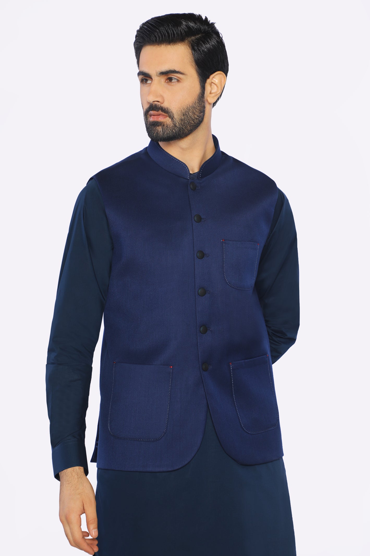 Navy Blue Waistcoat From Diners