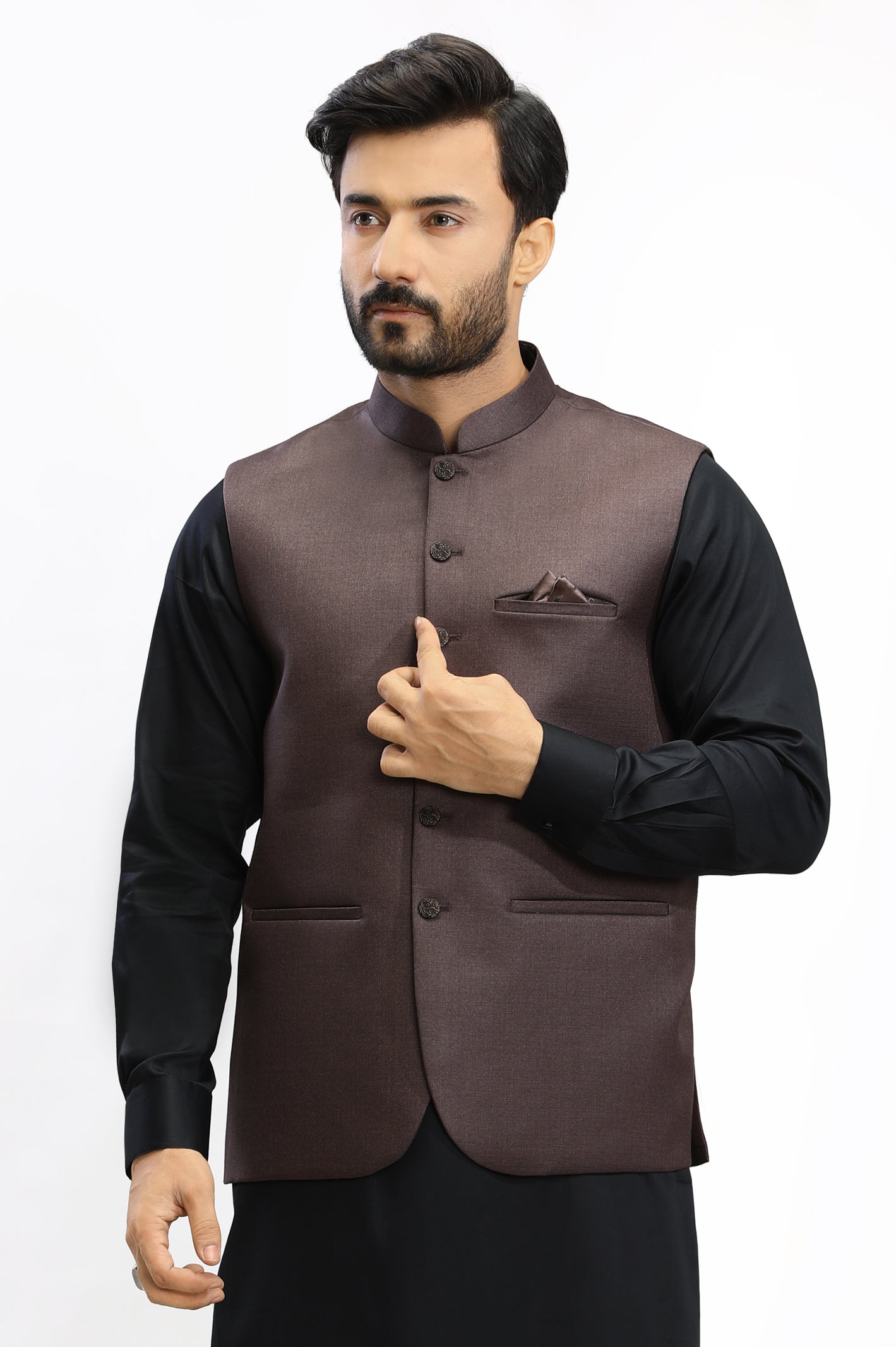 Dark Brown Waistcoat From Diners