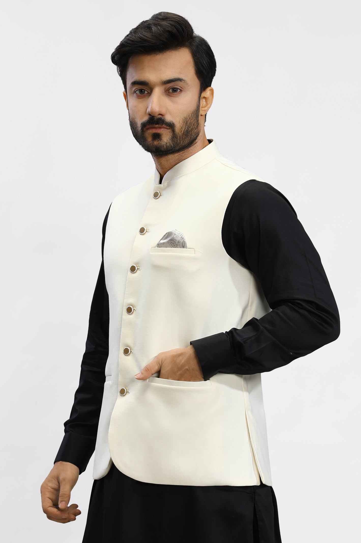 Cream Waistcoat From Diners