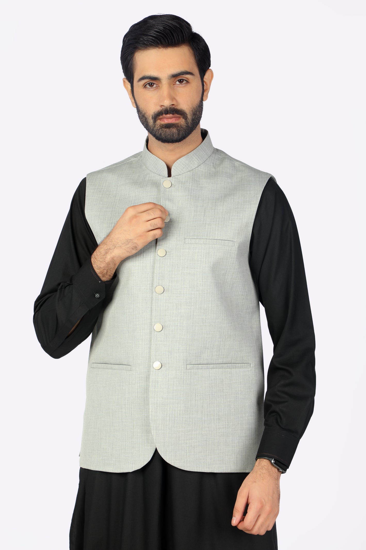 Light Grey Waistcoat From Diners